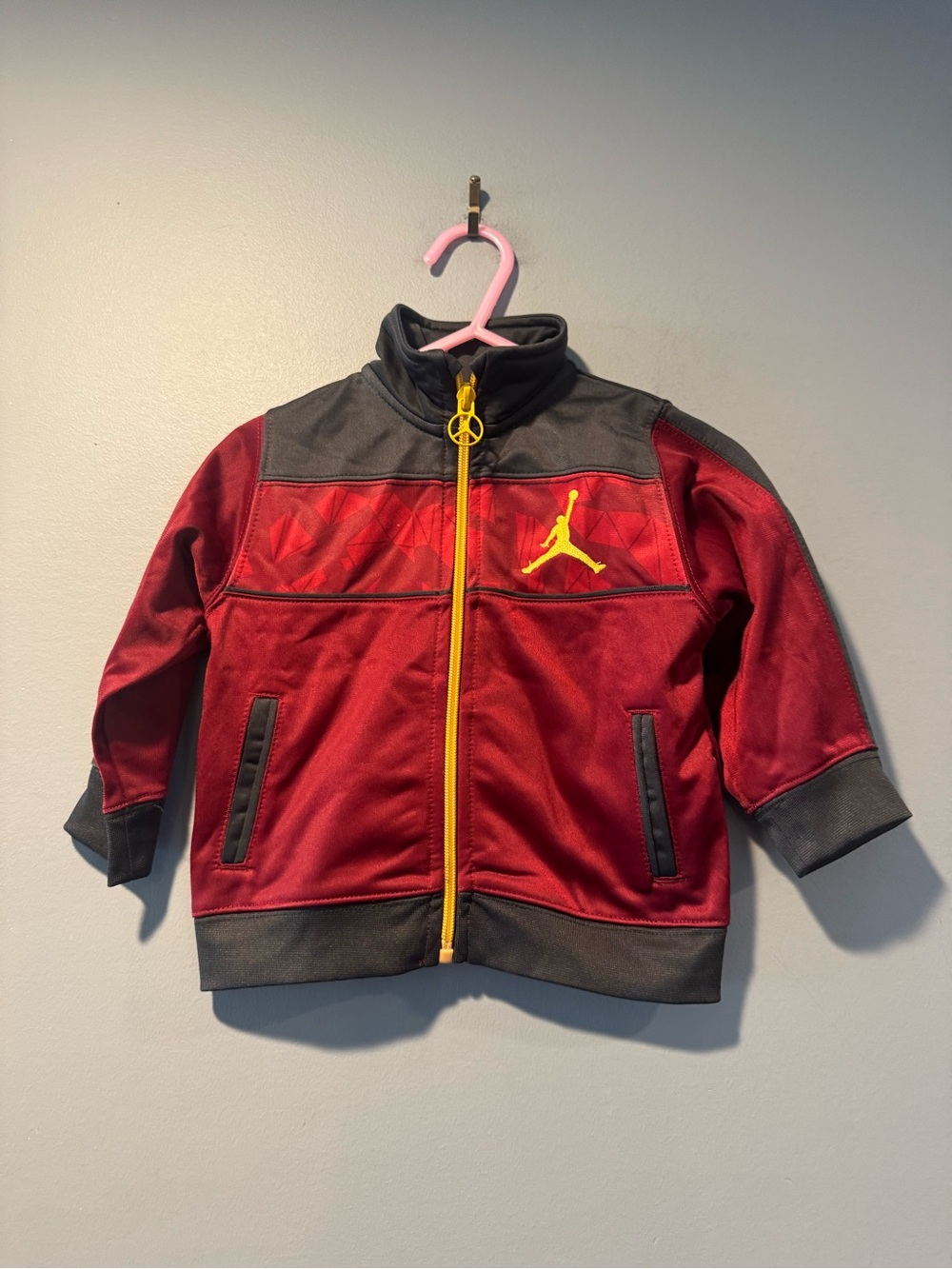 *Jordan Little Kids' Red & Gray Track Jacket